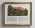 Tangerine Mountainscape Ketubah