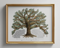 Live Coastal Oak Tree Ketubah