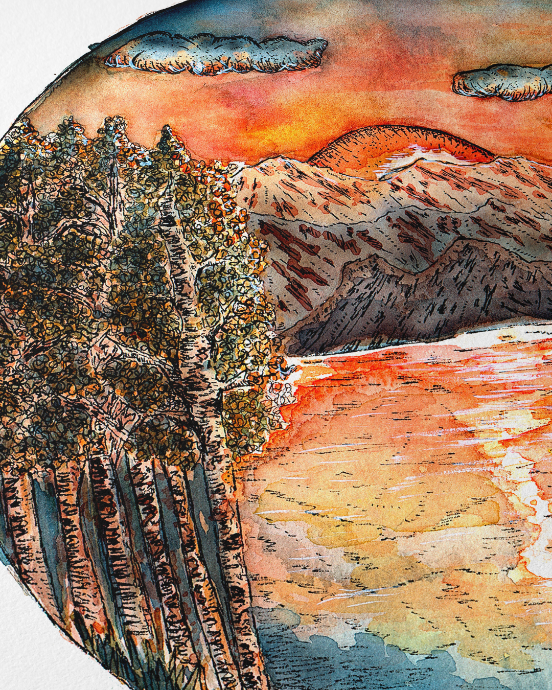 Sunset Lake Ketubah
