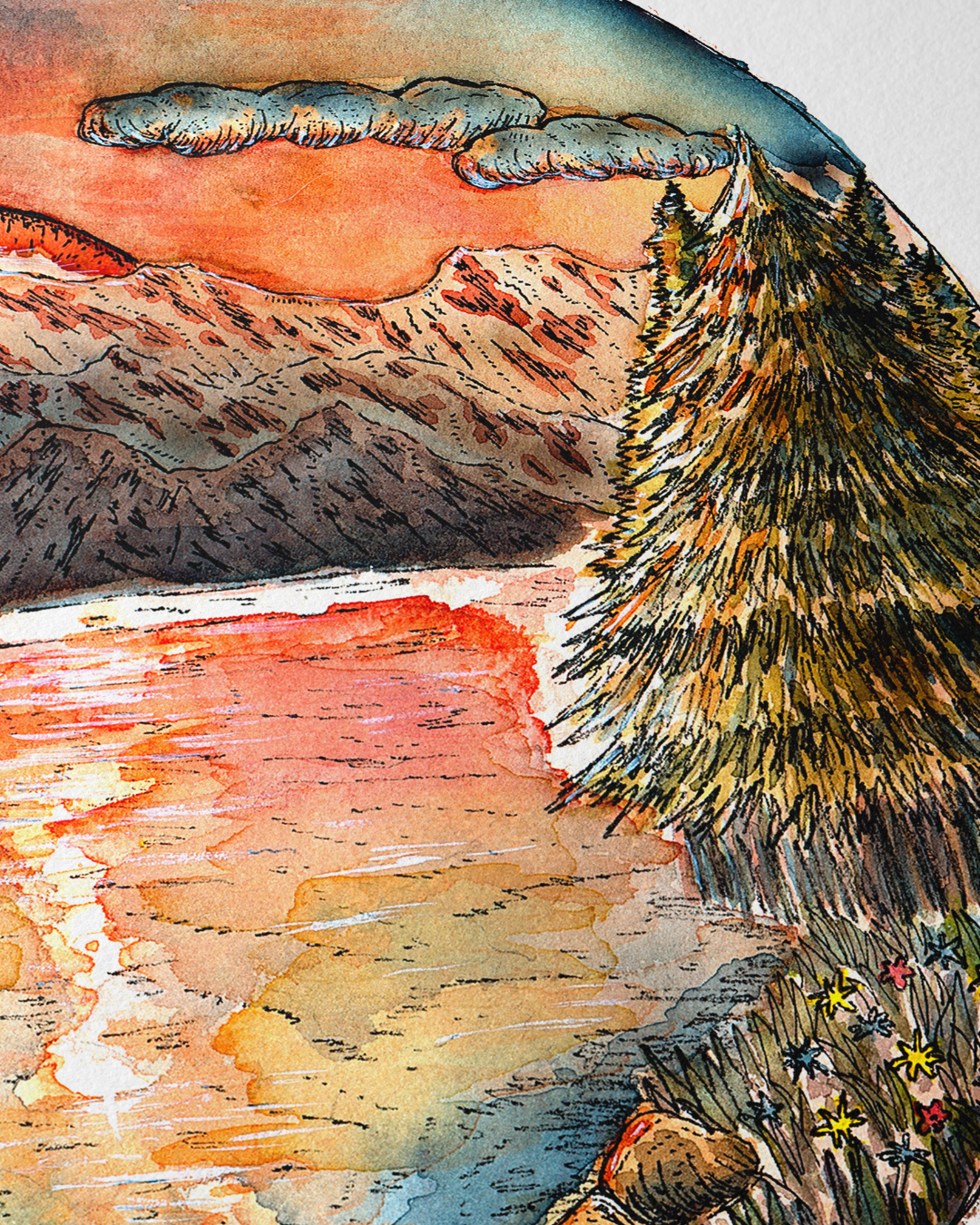Sunset Lake Ketubah