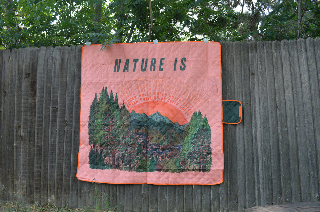 Nature Is Queer Picnic Blanket