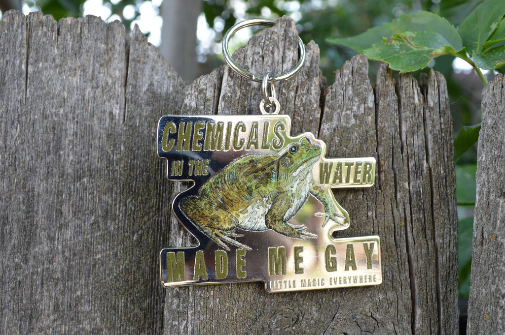 Chemicals In The Water Made Me Gay Keychain