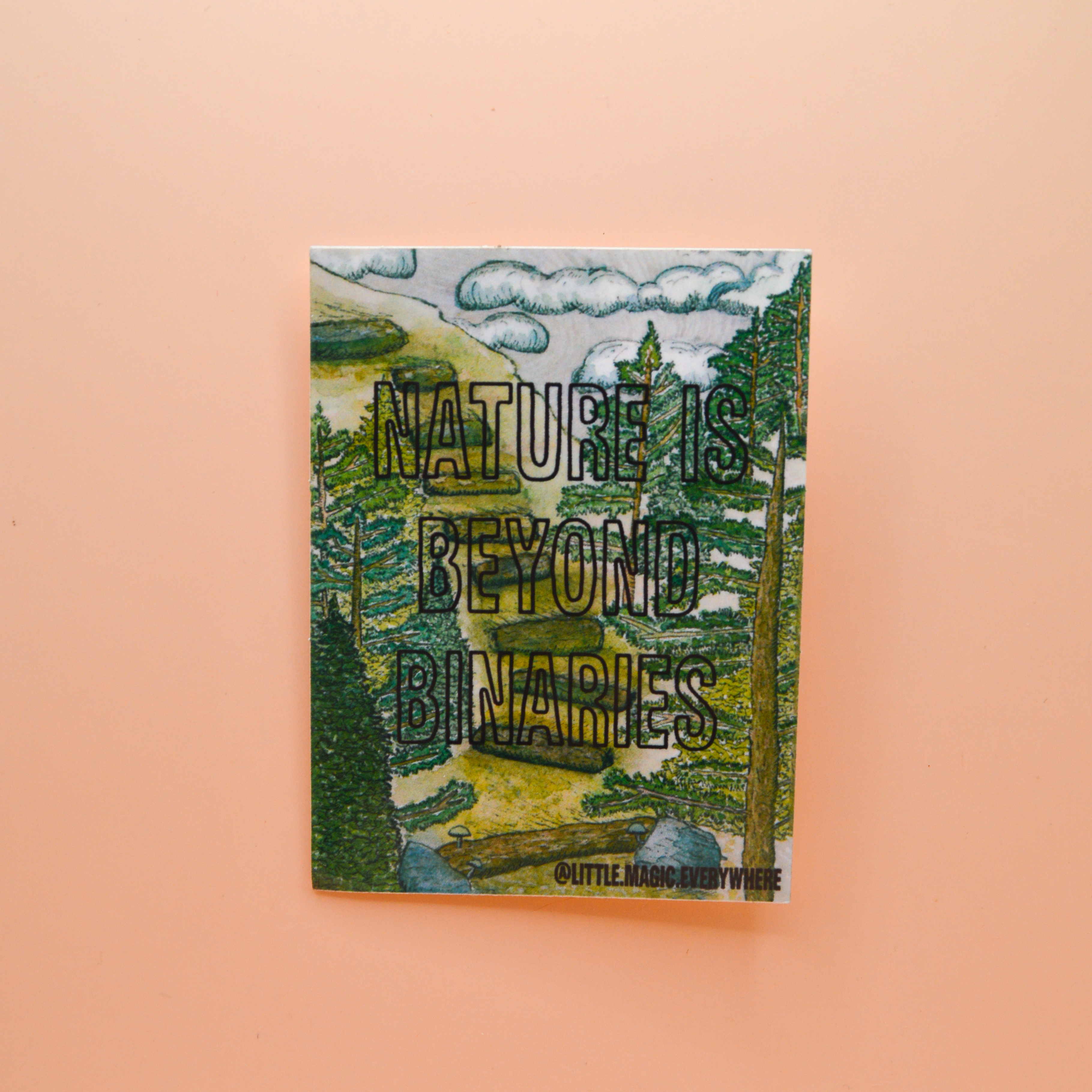 Nature Is Beyond Binaries Sticker