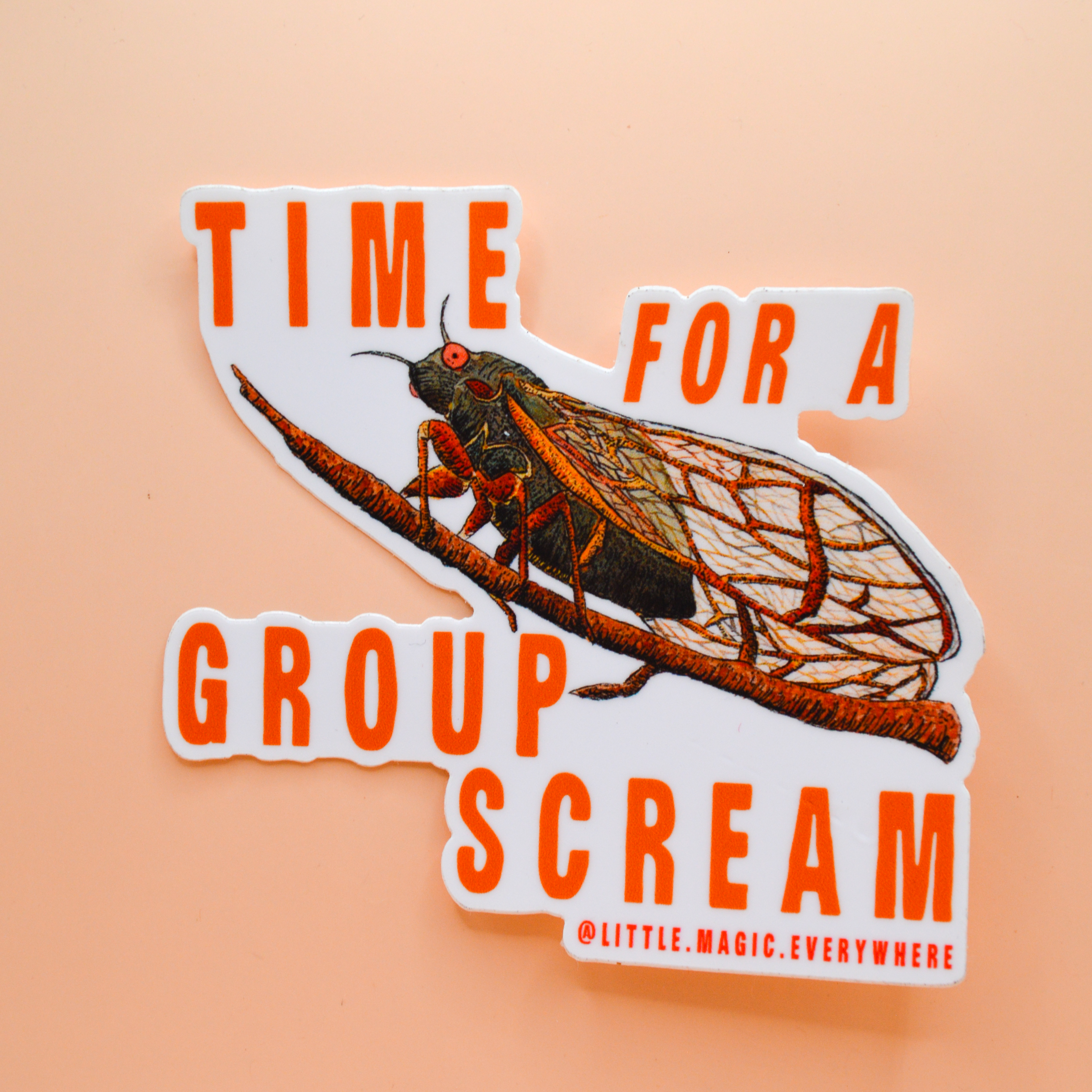 Time For A Group Scream Sticker