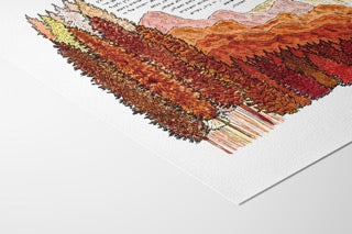 Autumnal Mountainside Ketubah