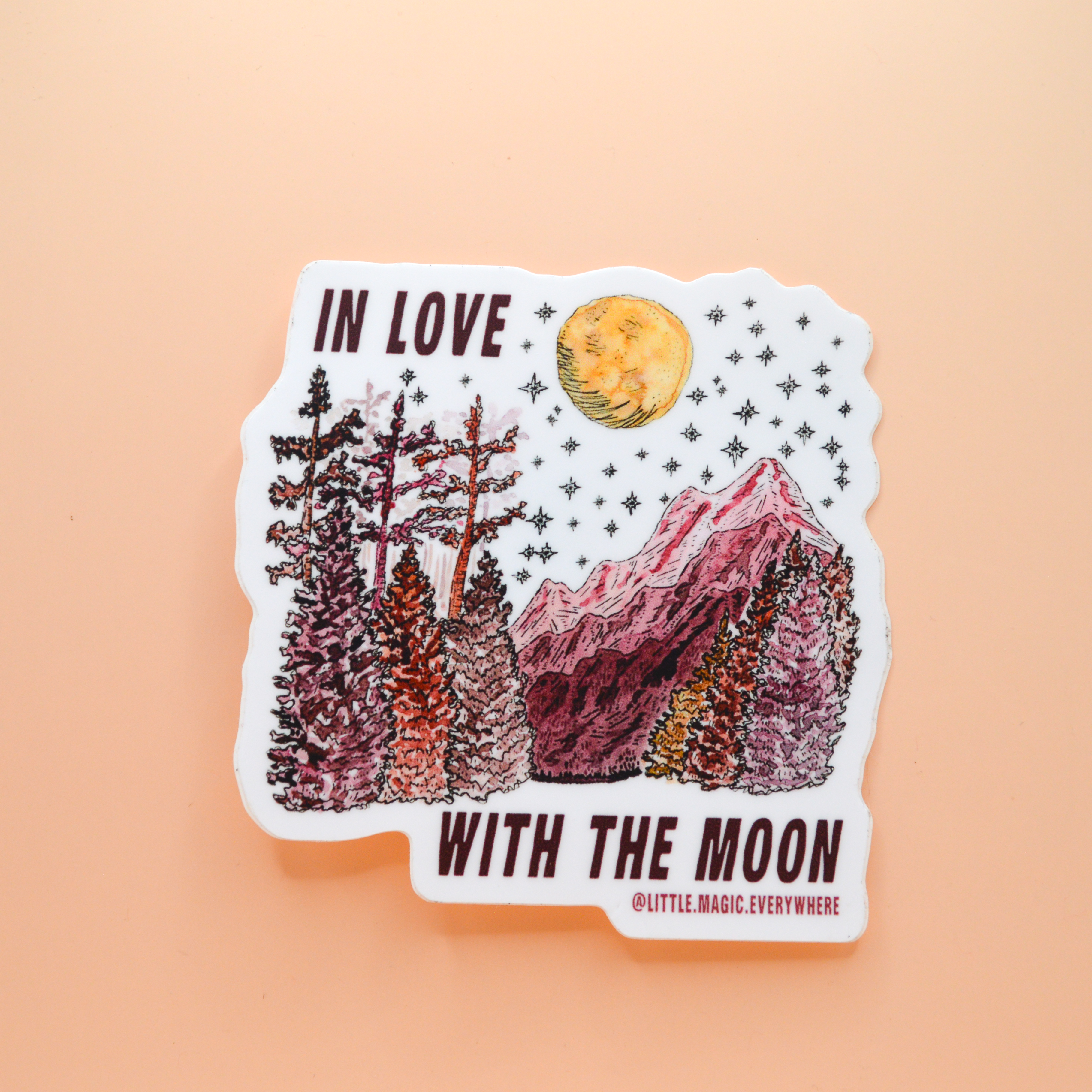 In Love With The Moon Sticker