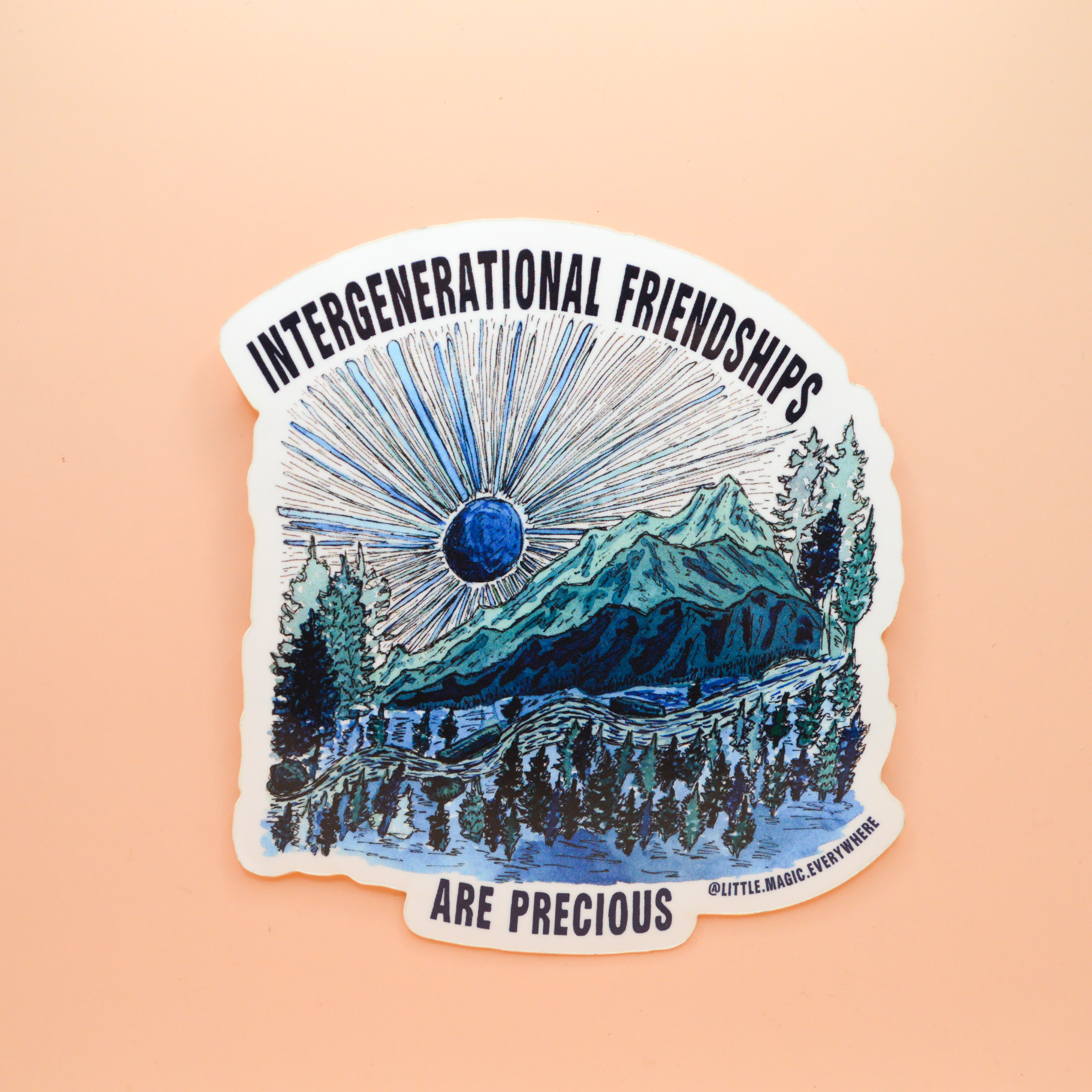 Intergenerational Friendships Are Precious Sticker