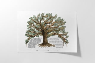 Live Coastal Oak Tree Ketubah