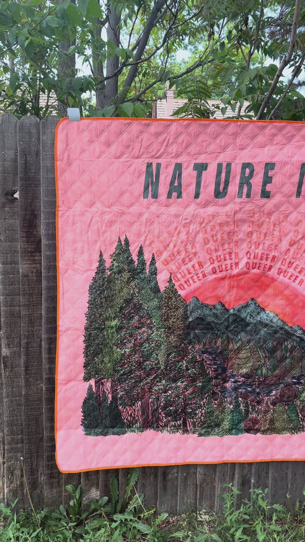 Nature Is Queer Picnic Blanket